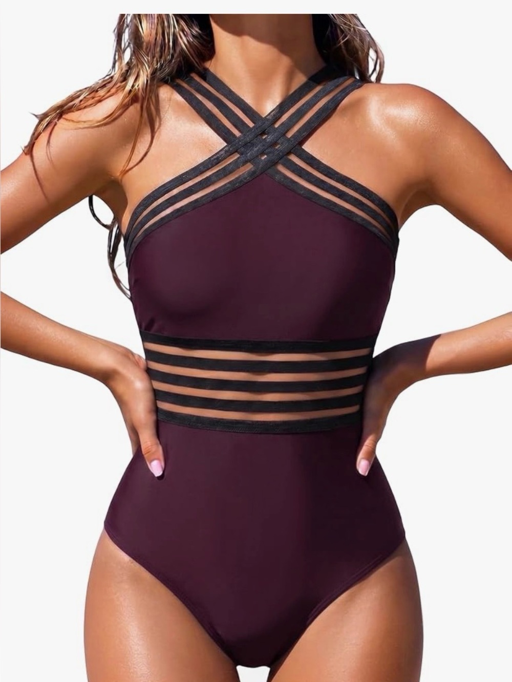 Women's Tummy Control Slimming One Piece Bathing Suit